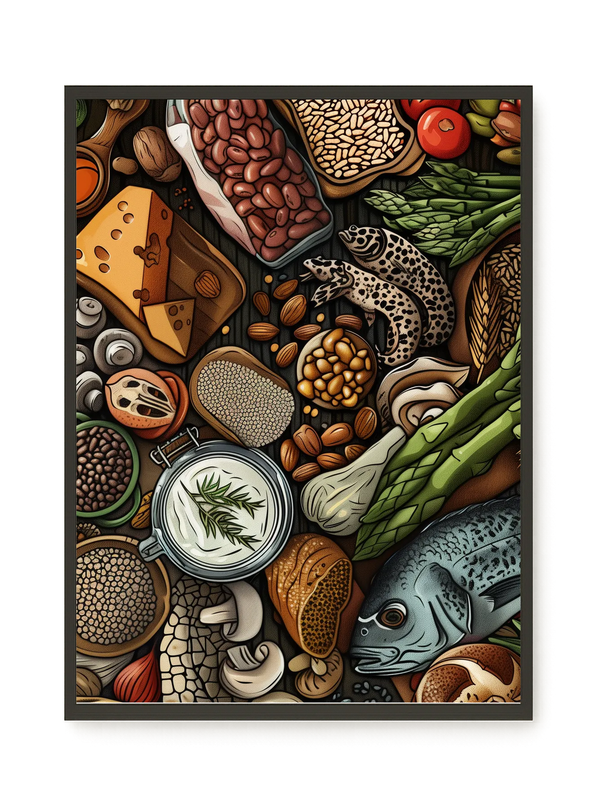 Whole Food Ingredients Canvas Print
