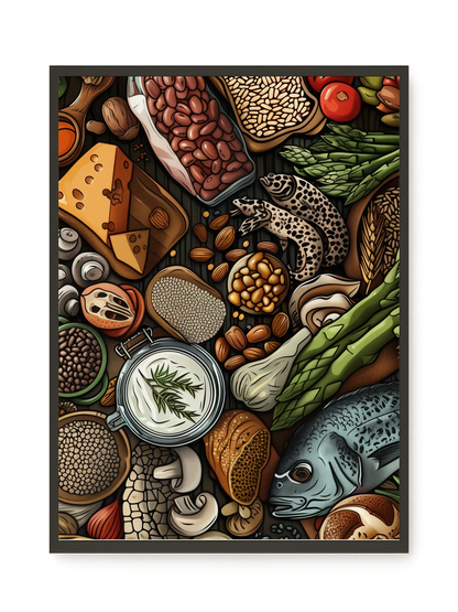 Whole Food Ingredients Canvas Print