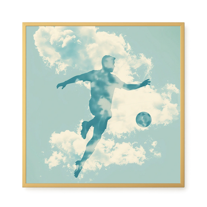 Football in the Sky Canvas Wall Art