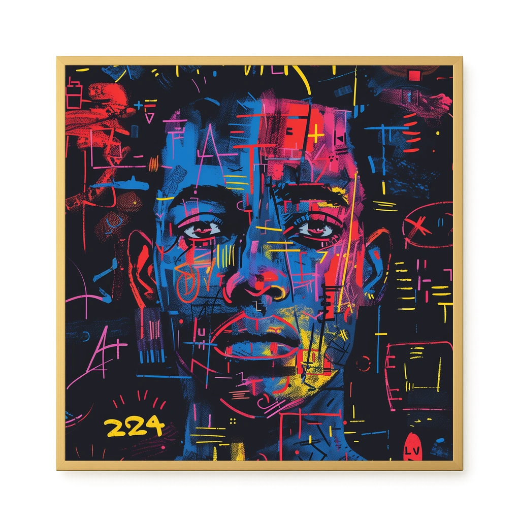 Contemporary Artistic Portrait Canvas Wall Art