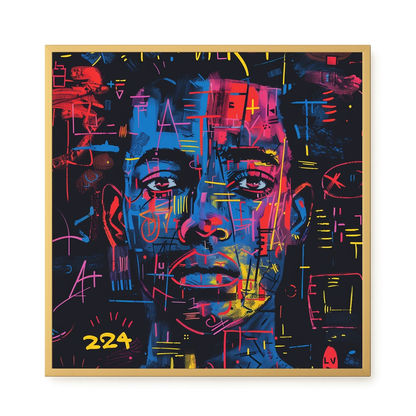 Contemporary Artistic Portrait Canvas Wall Art