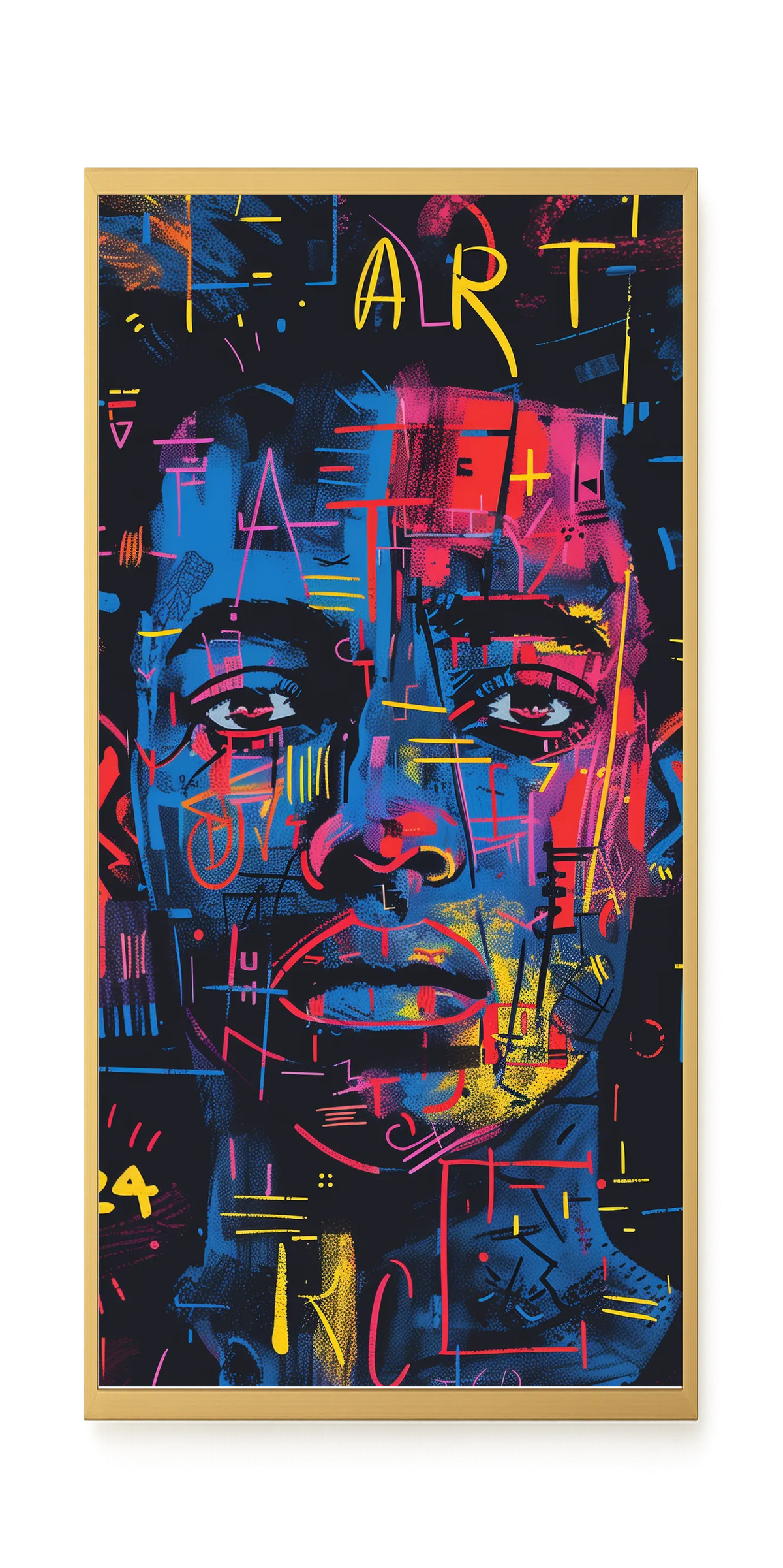 Contemporary Artistic Portrait Canvas Wall Art