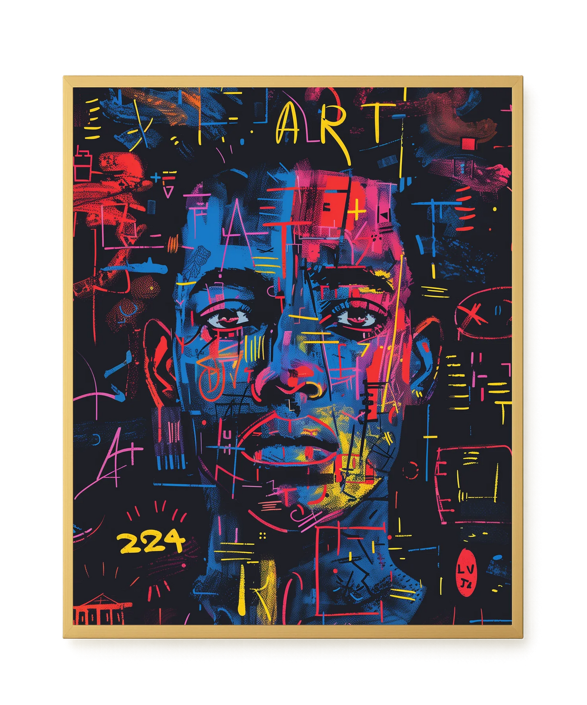 Contemporary Artistic Portrait Canvas Wall Art