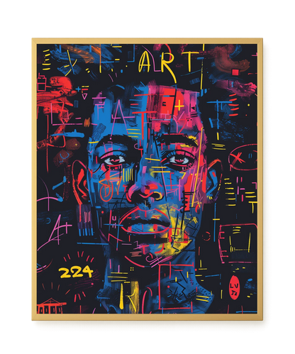 Contemporary Artistic Portrait Canvas Wall Art