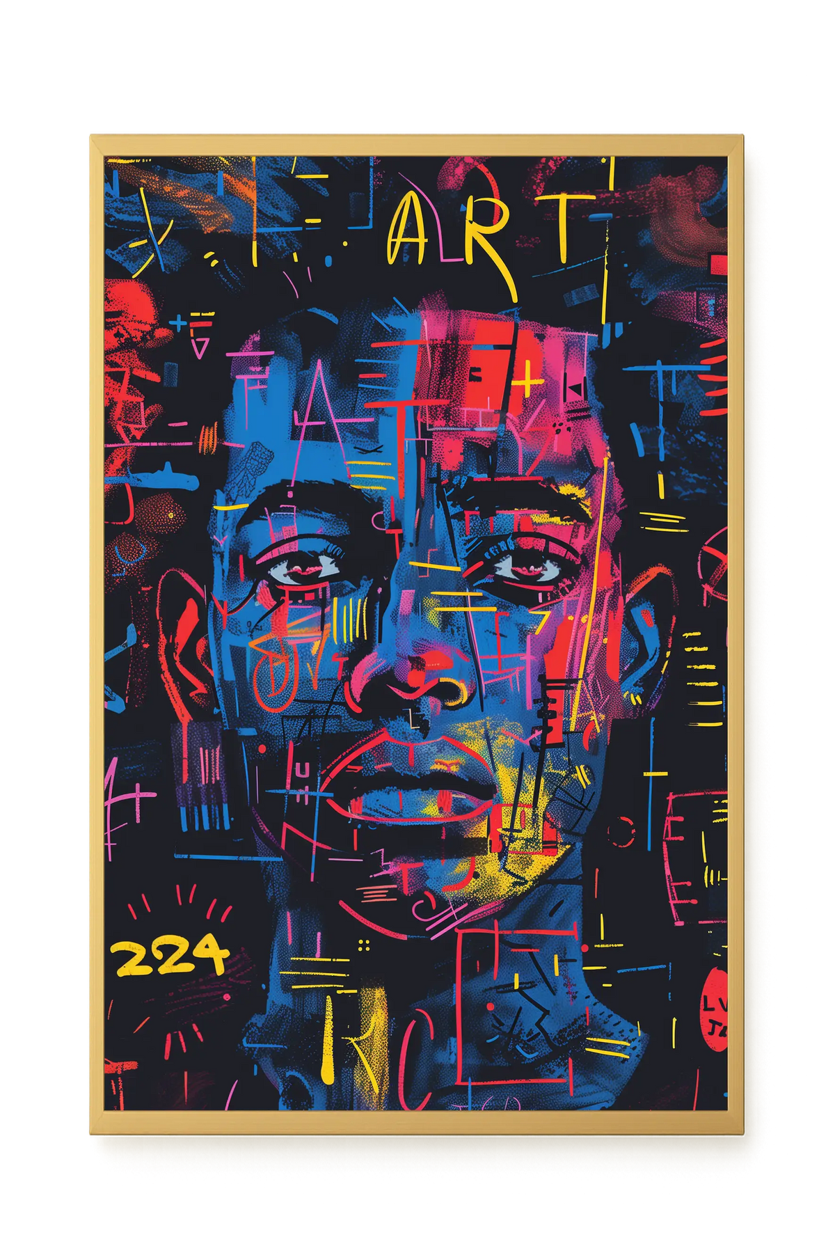 Contemporary Artistic Portrait Canvas Wall Art