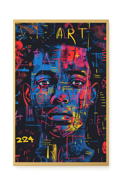 Contemporary Artistic Portrait Canvas Wall Art