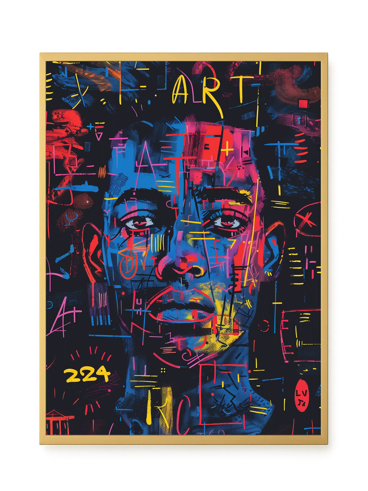 Contemporary Artistic Portrait Canvas Wall Art