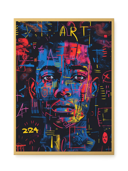Contemporary Artistic Portrait Canvas Wall Art