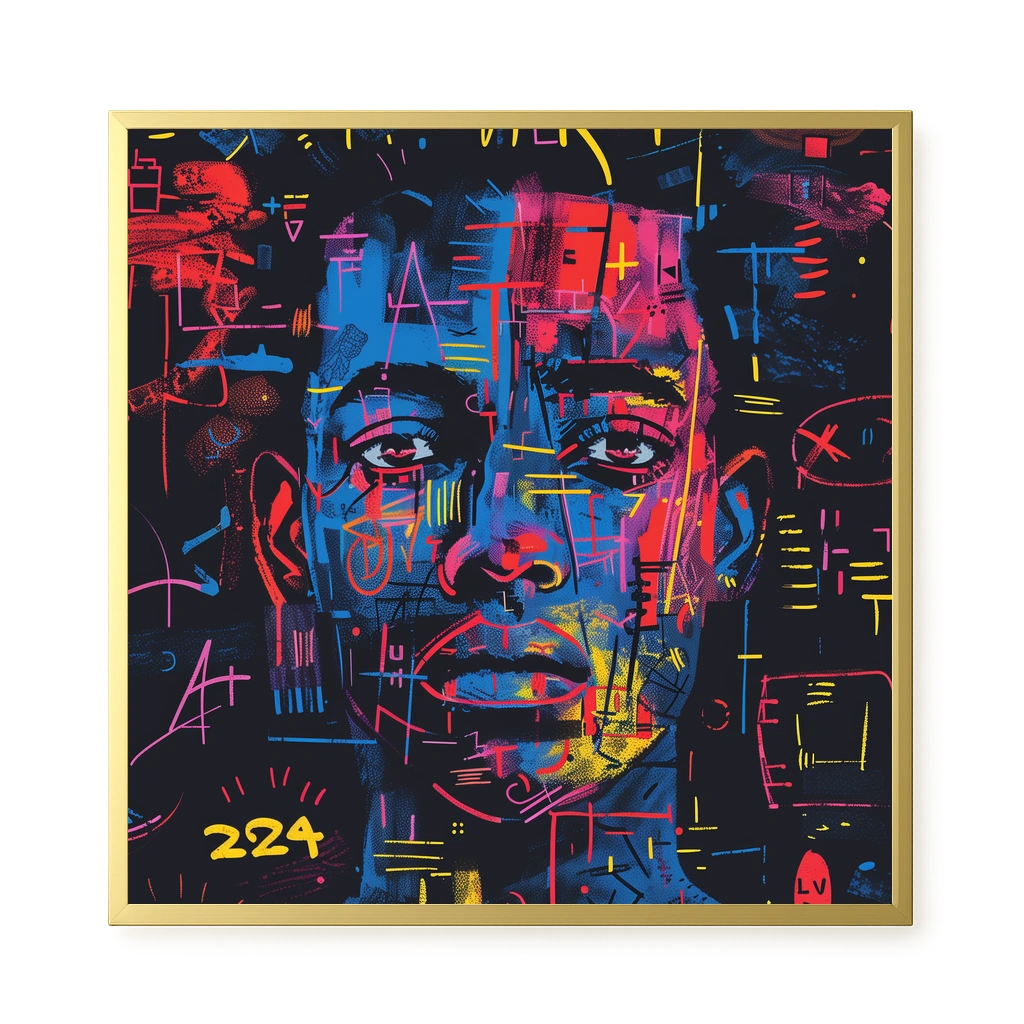 Contemporary Artistic Portrait Canvas Wall Art