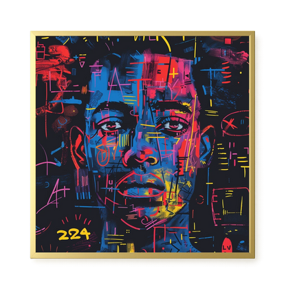 Contemporary Artistic Portrait Canvas Wall Art