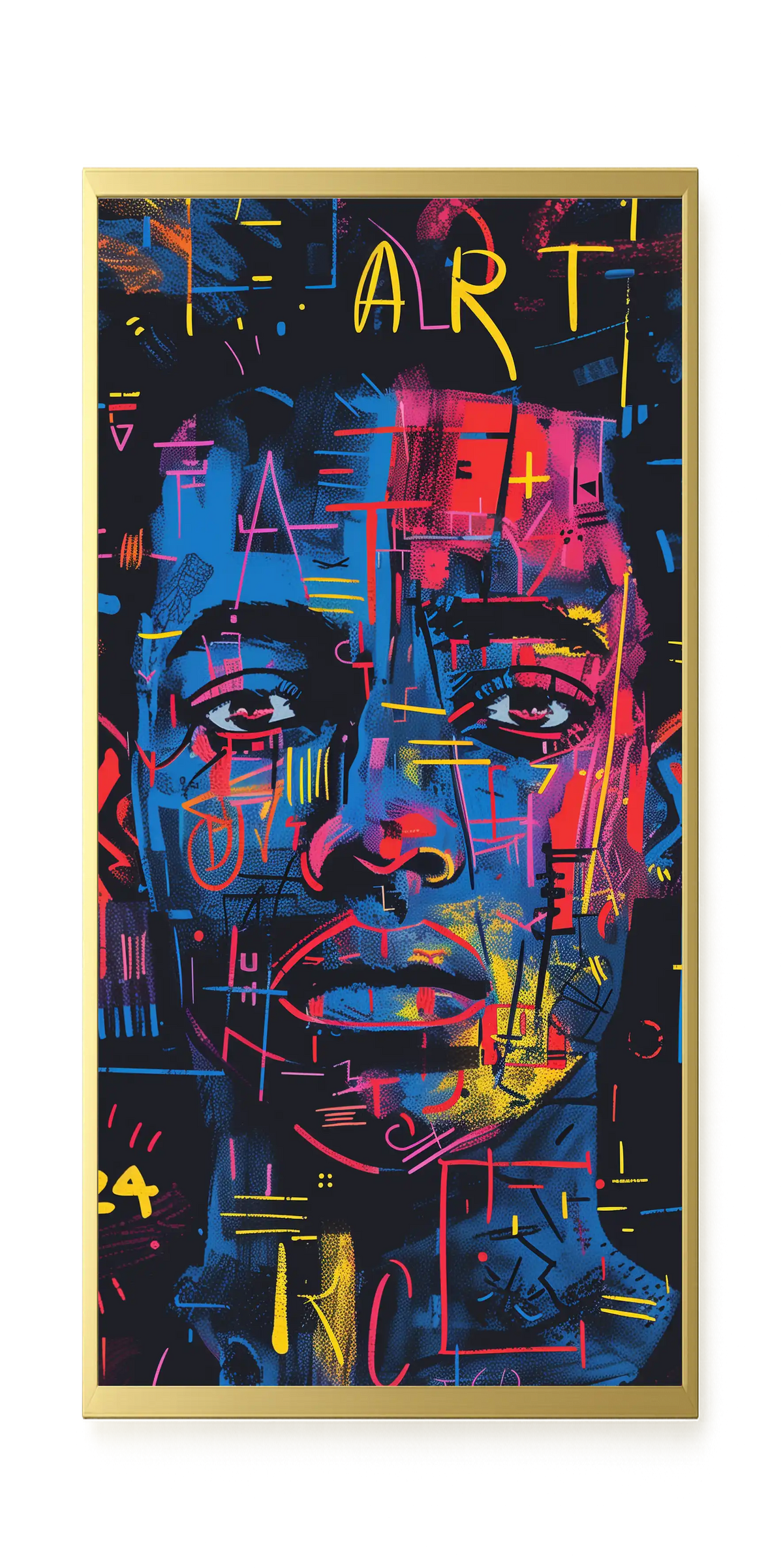 Contemporary Artistic Portrait Canvas Wall Art