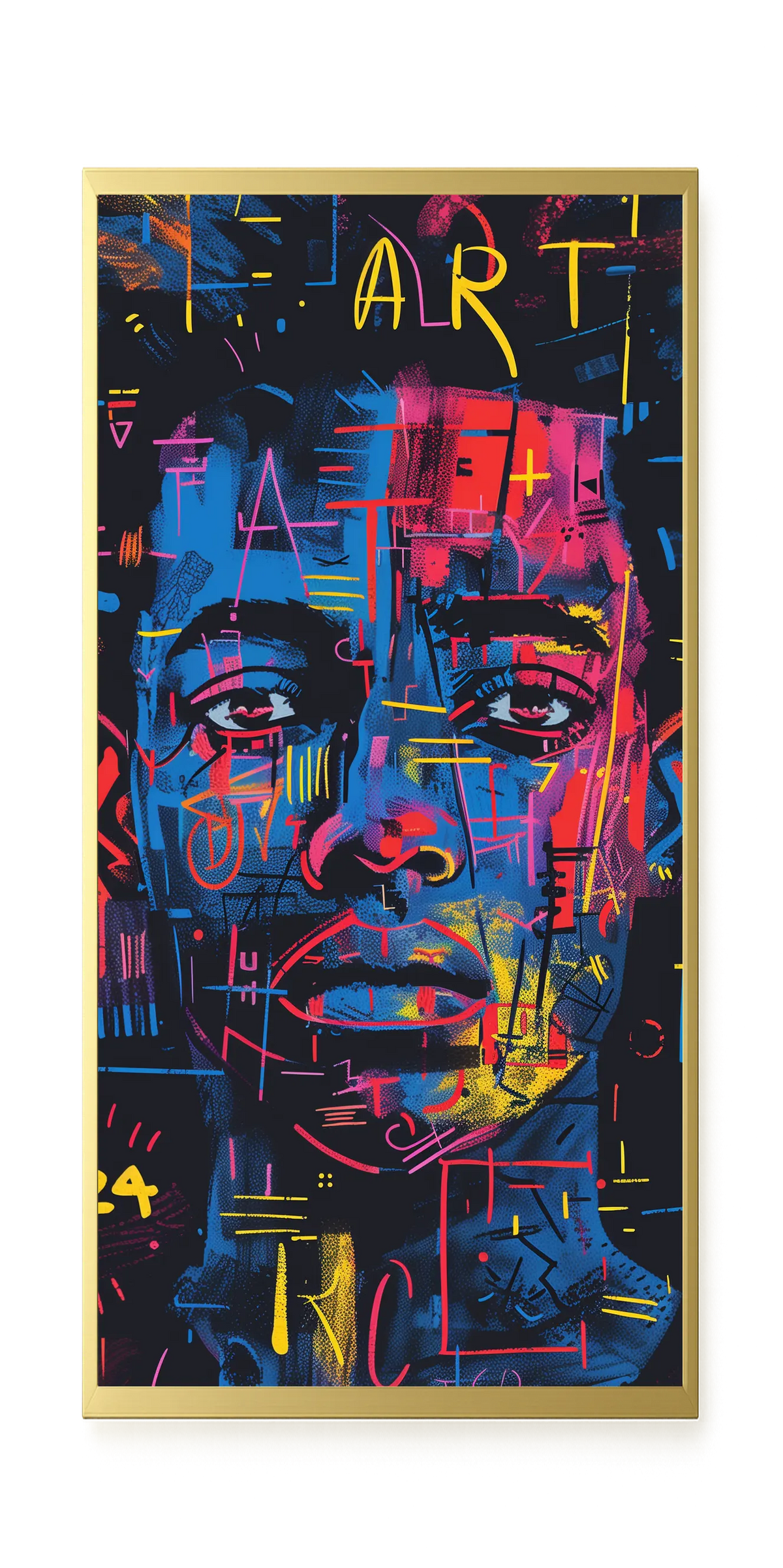 Contemporary Artistic Portrait Canvas Wall Art