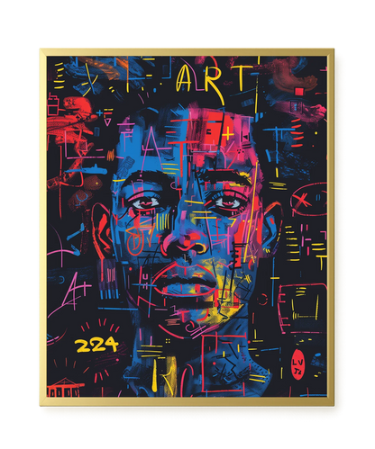 Contemporary Artistic Portrait Canvas Wall Art