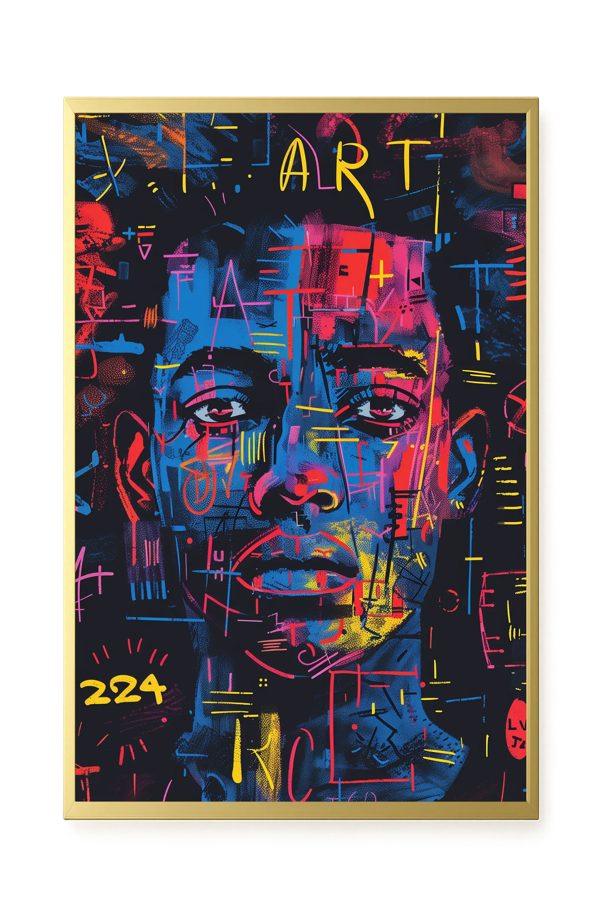 Contemporary Artistic Portrait Canvas Wall Art