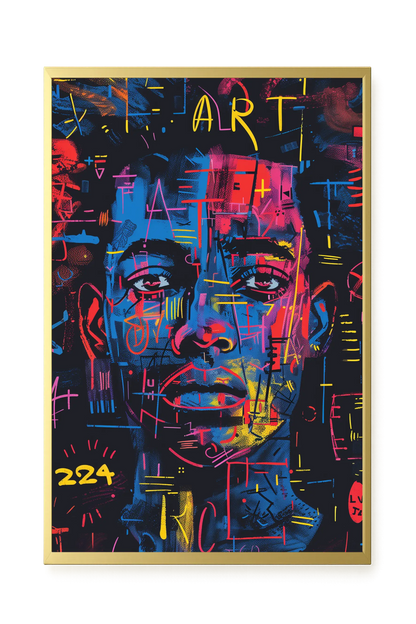 Contemporary Artistic Portrait Canvas Wall Art