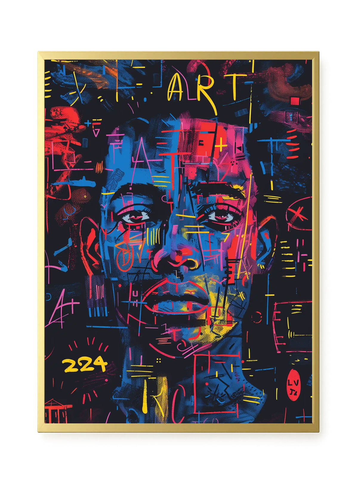 Contemporary Artistic Portrait Canvas Wall Art