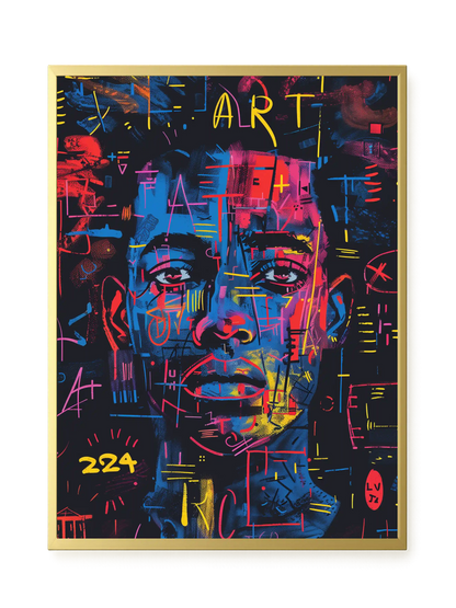 Contemporary Artistic Portrait Canvas Wall Art