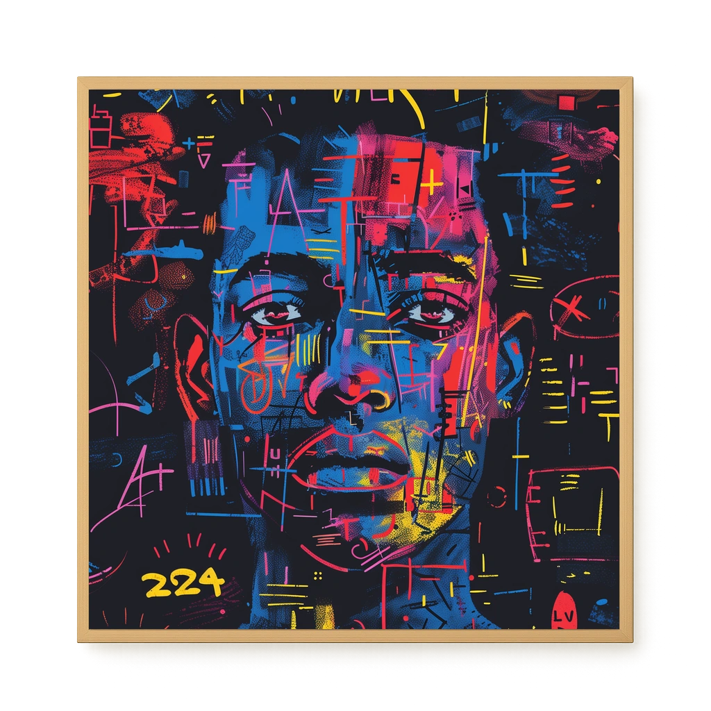 Contemporary Artistic Portrait Canvas Wall Art