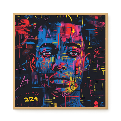 Contemporary Artistic Portrait Canvas Wall Art