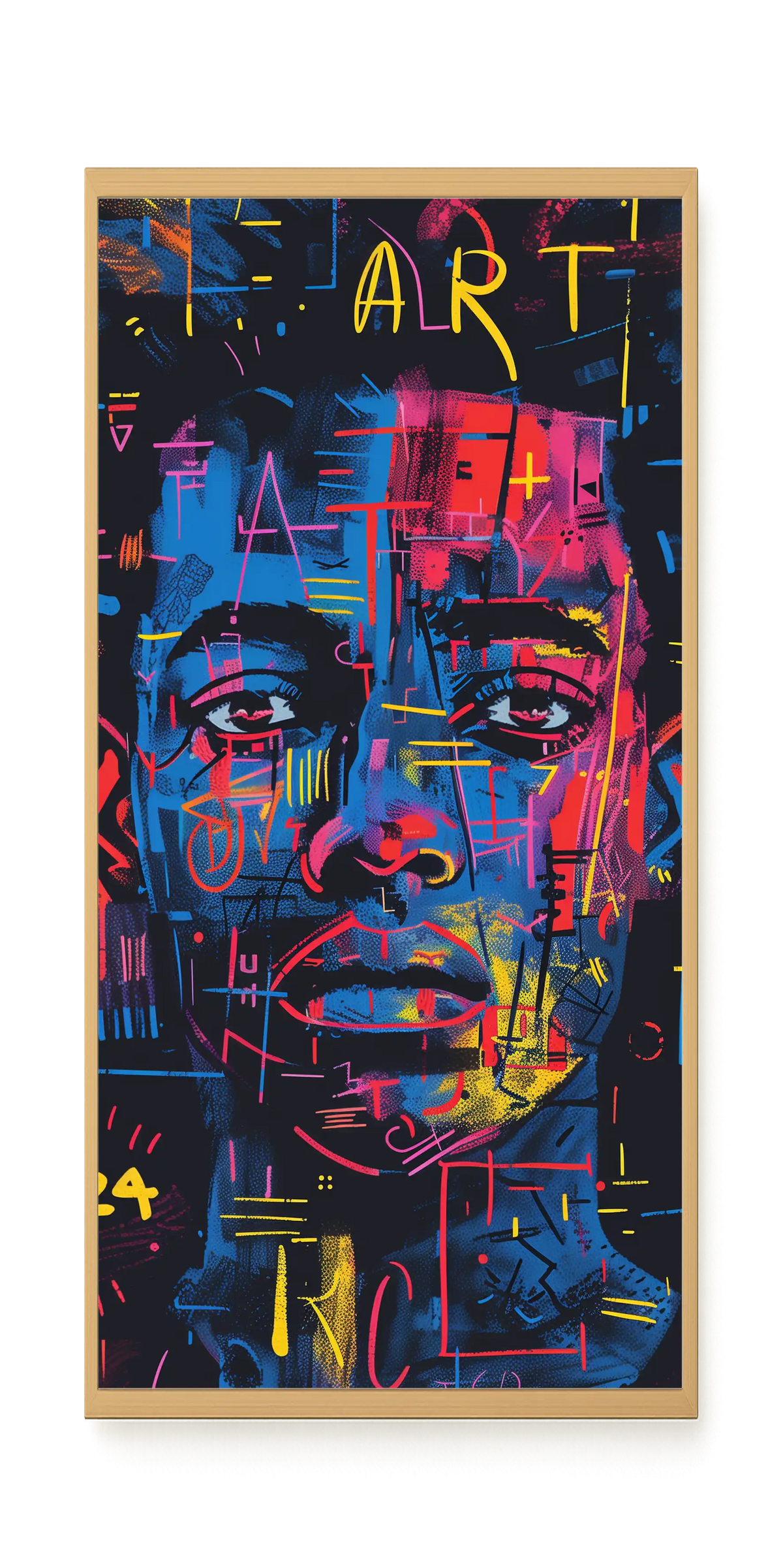 Contemporary Artistic Portrait Canvas Wall Art
