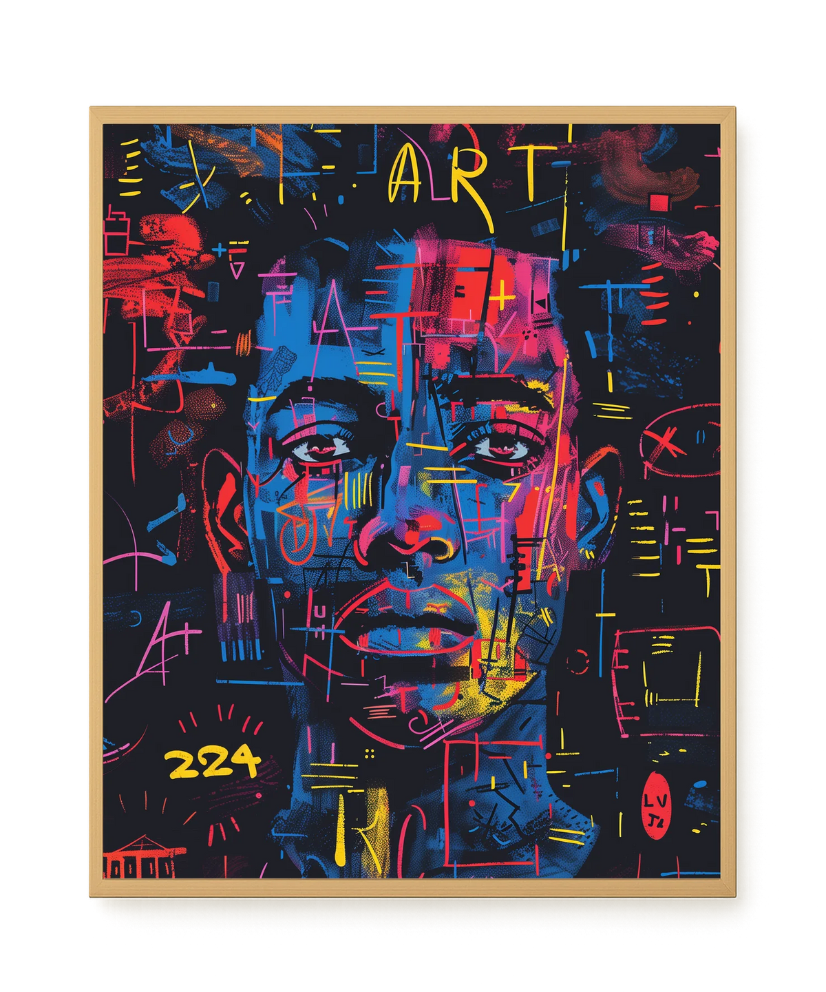 Contemporary Artistic Portrait Canvas Wall Art