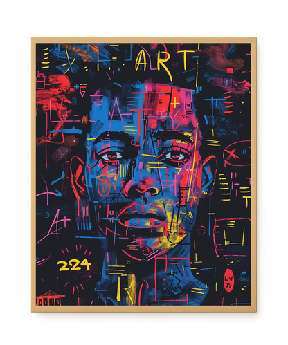 Contemporary Artistic Portrait Canvas Wall Art
