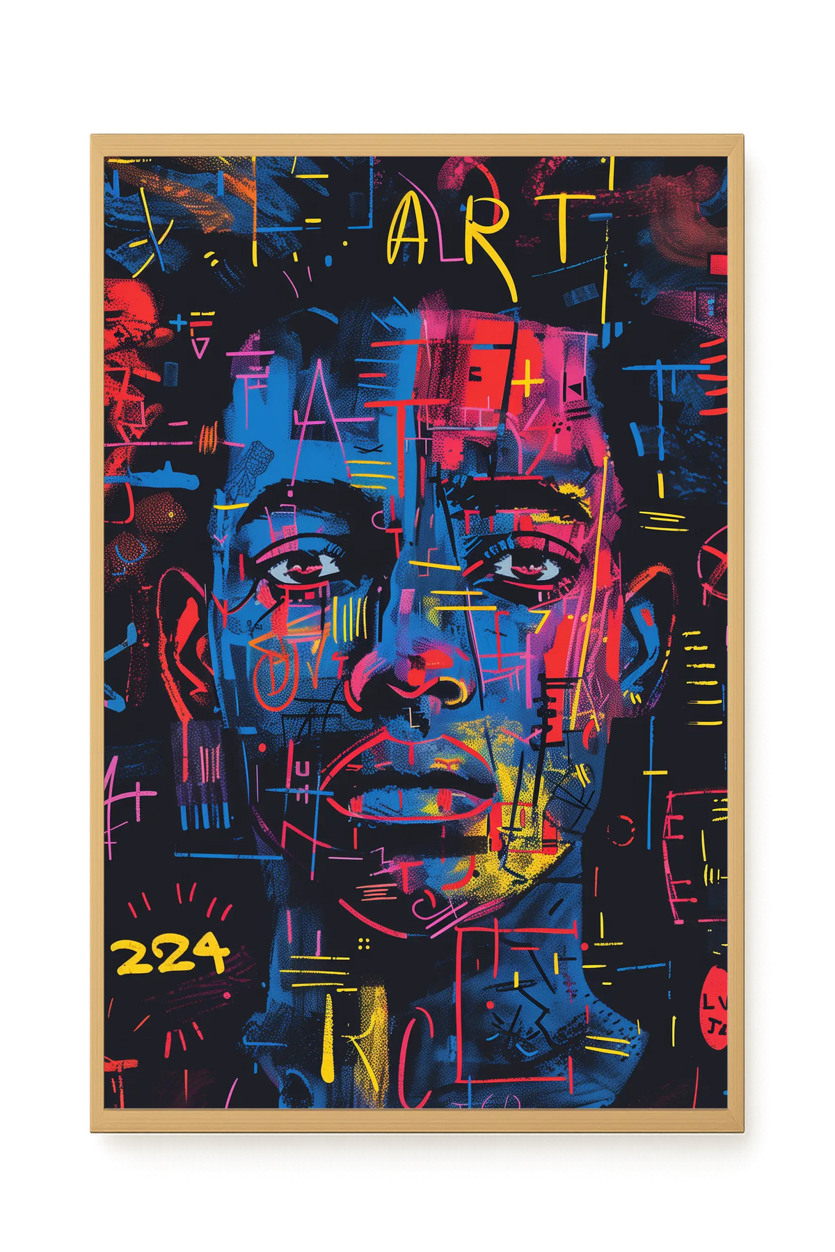 Contemporary Artistic Portrait Canvas Wall Art