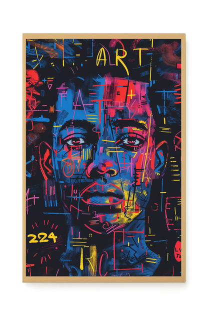 Contemporary Artistic Portrait Canvas Wall Art