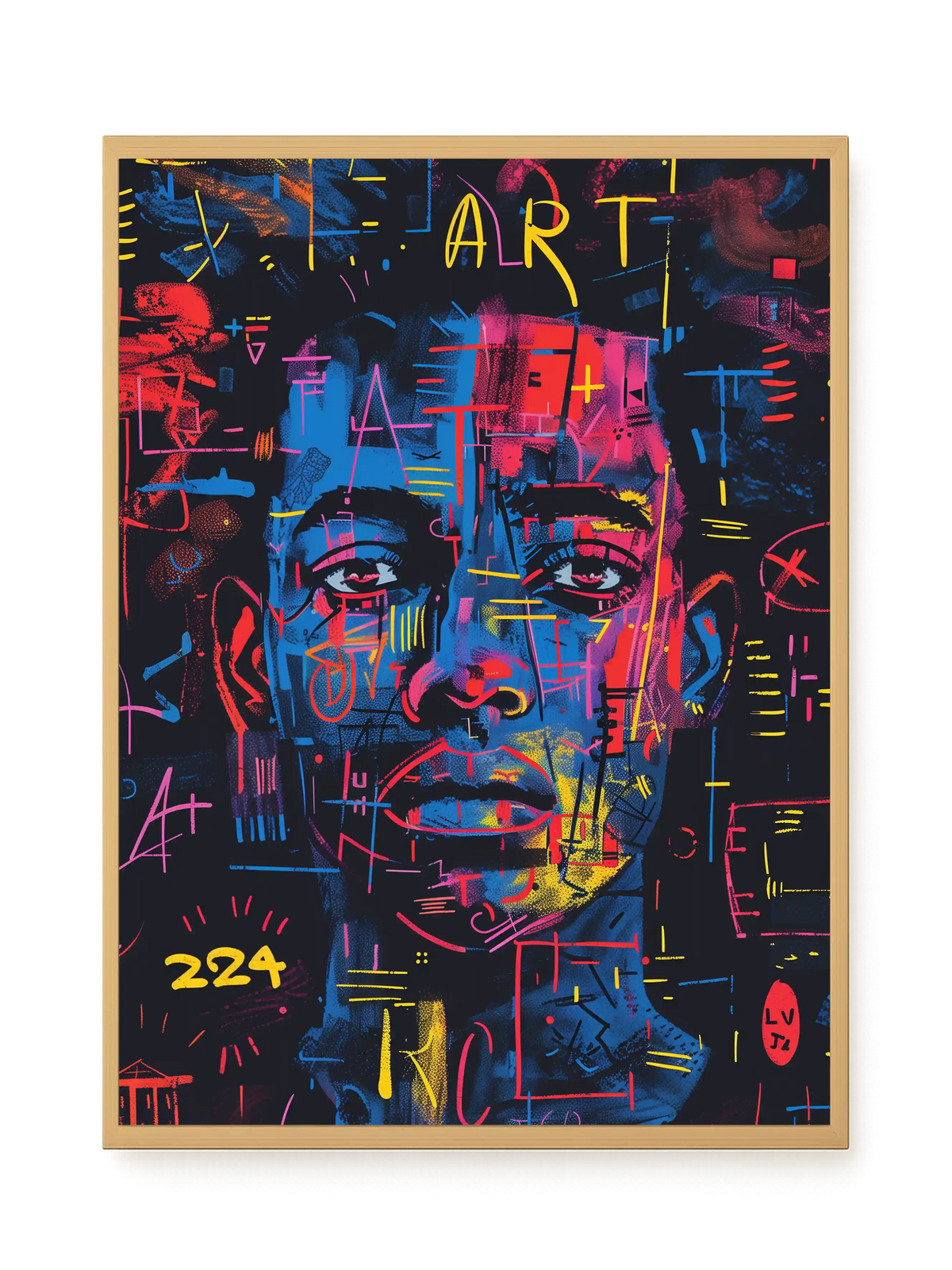 Contemporary Artistic Portrait Canvas Wall Art