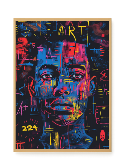 Contemporary Artistic Portrait Canvas Wall Art