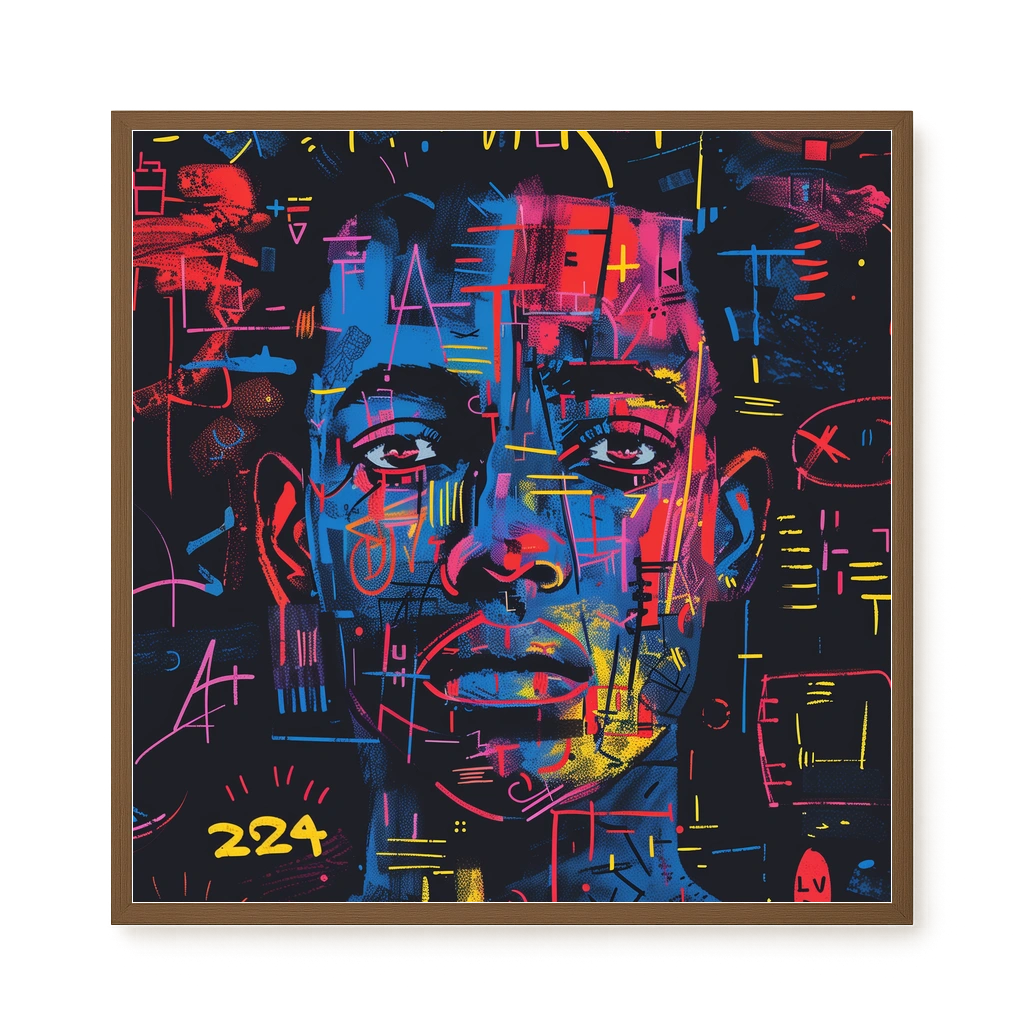 Contemporary Artistic Portrait Canvas Wall Art