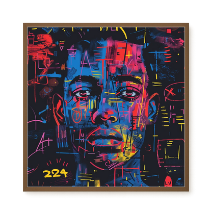 Contemporary Artistic Portrait Canvas Wall Art