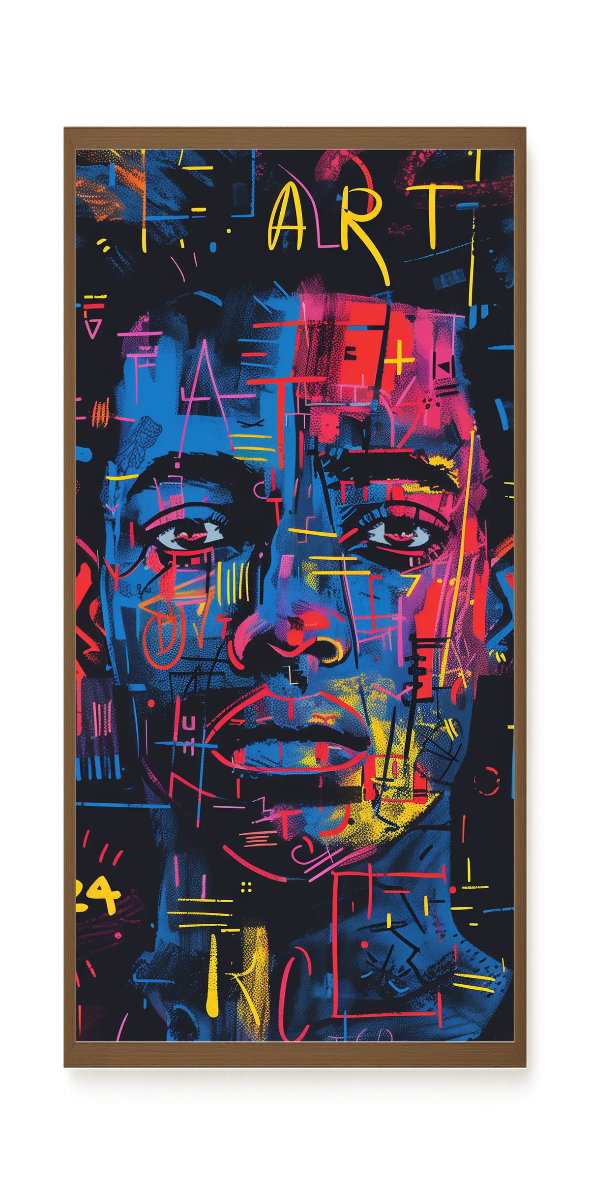 Contemporary Artistic Portrait Canvas Wall Art
