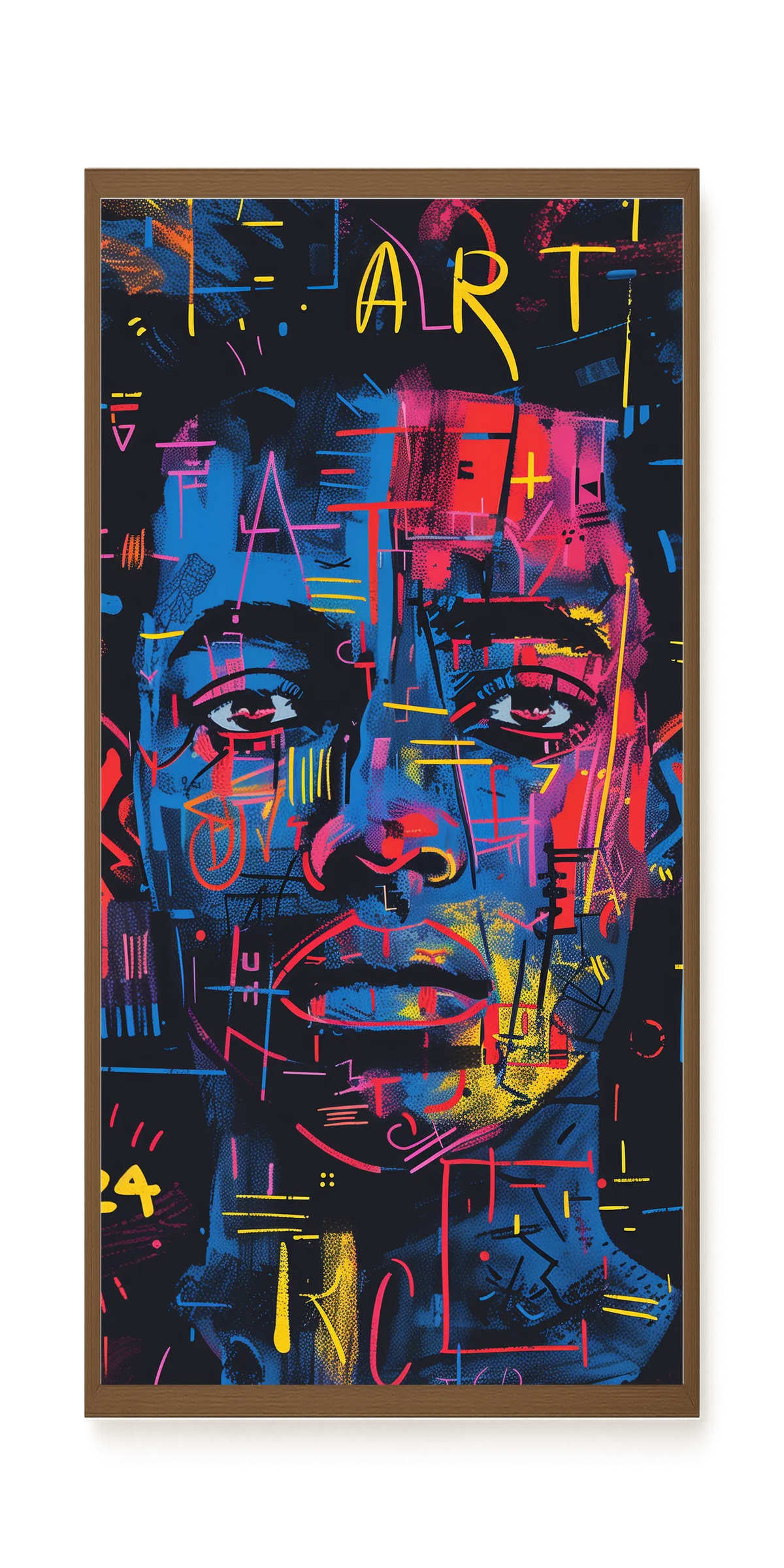 Contemporary Artistic Portrait Canvas Wall Art