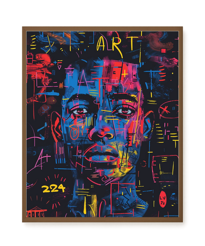 Contemporary Artistic Portrait Canvas Wall Art
