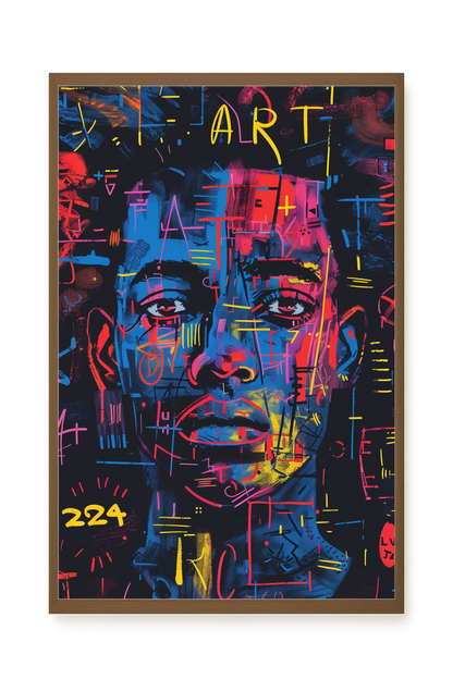 Contemporary Artistic Portrait Canvas Wall Art