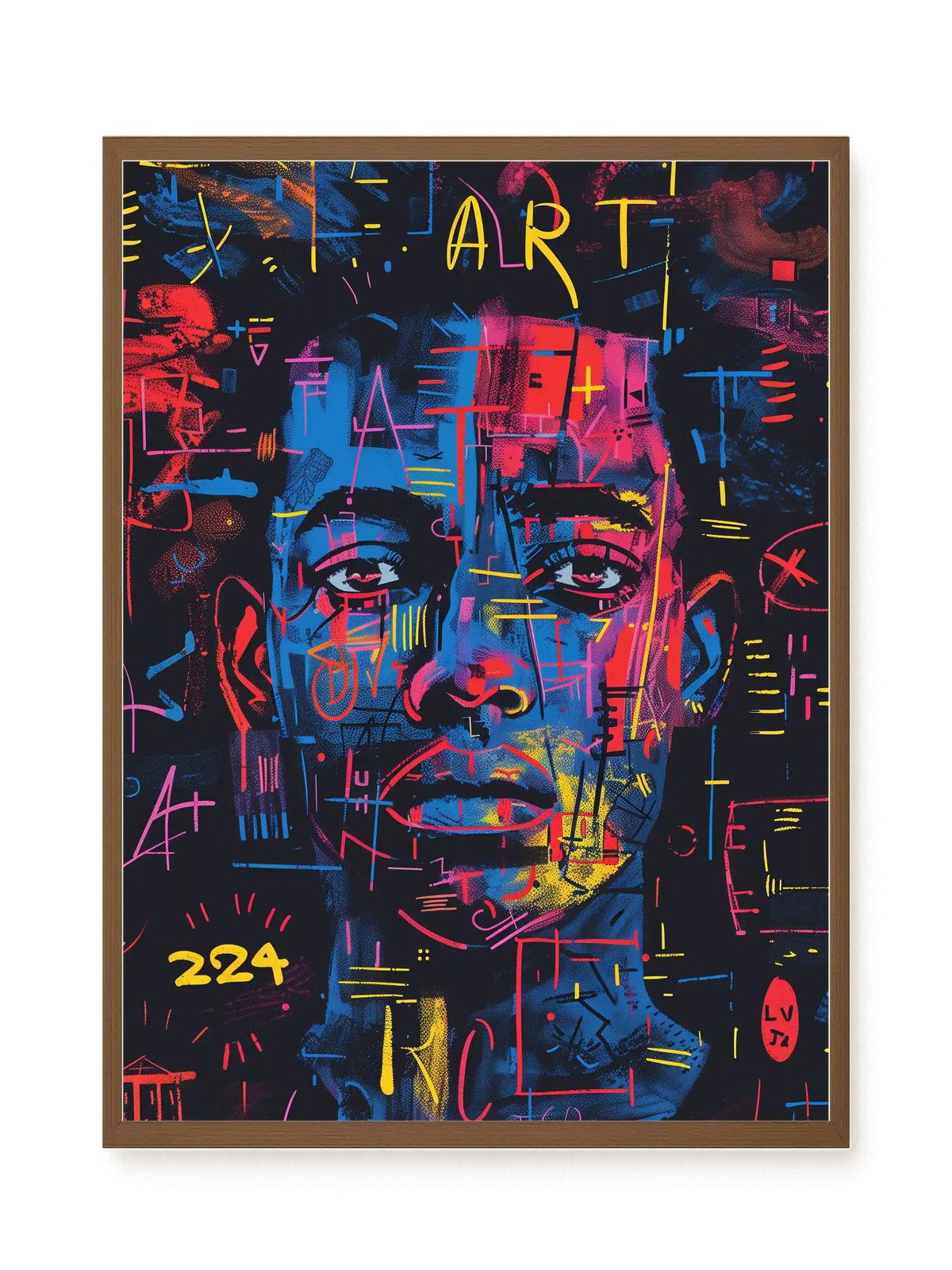 Contemporary Artistic Portrait Canvas Wall Art
