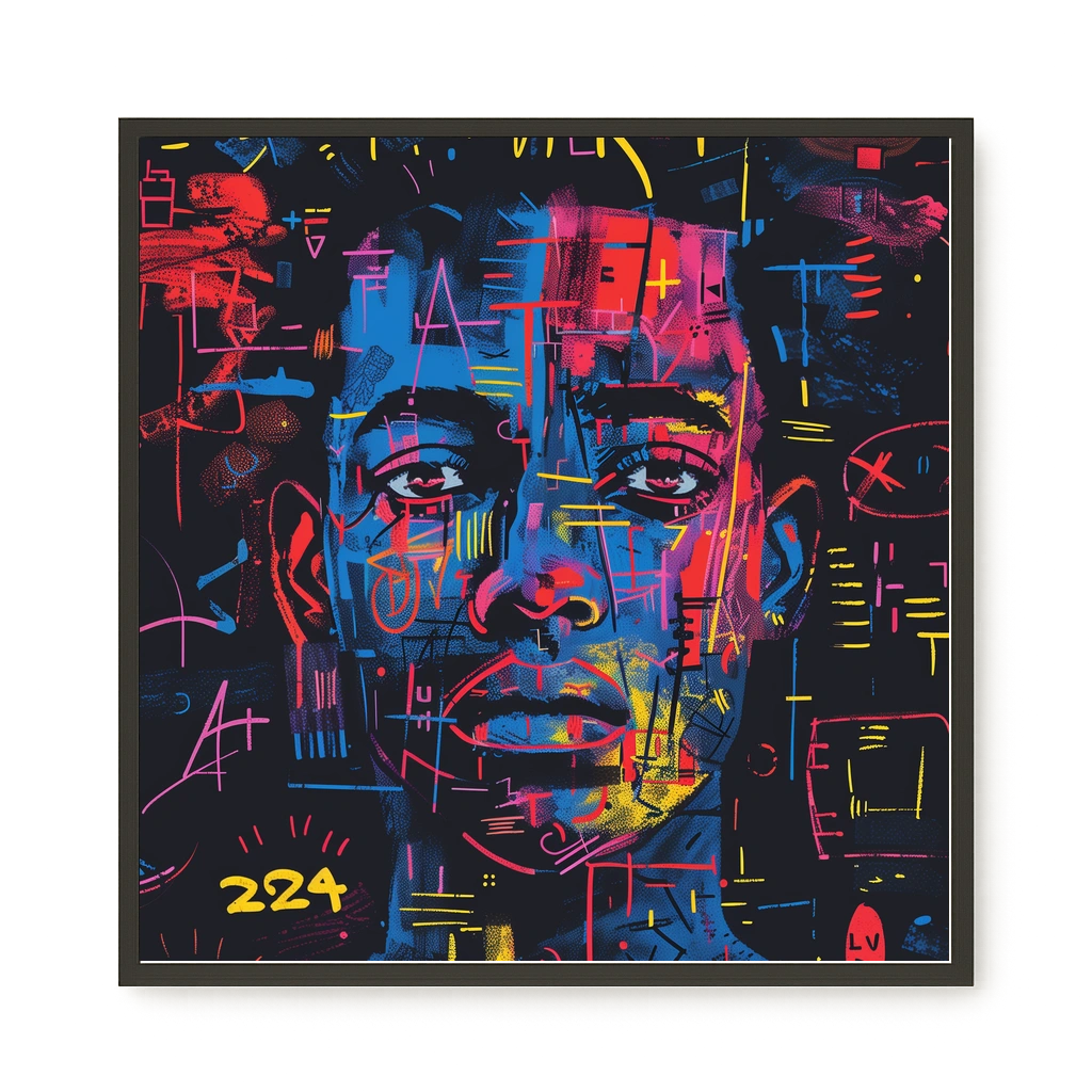 Contemporary Artistic Portrait Canvas Wall Art