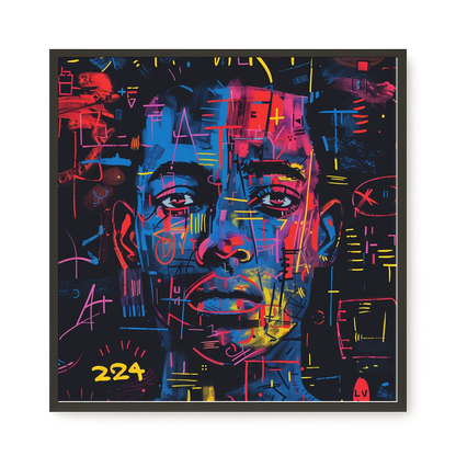 Contemporary Artistic Portrait Canvas Wall Art