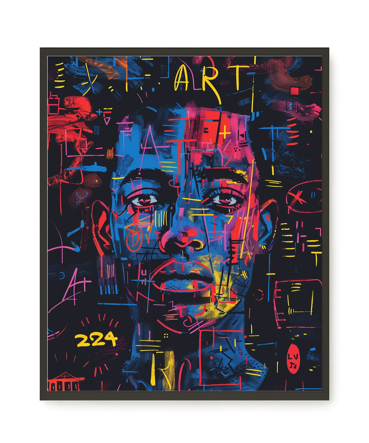 Contemporary Artistic Portrait Canvas Wall Art
