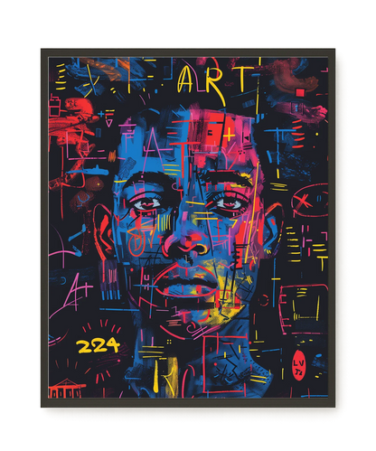 Contemporary Artistic Portrait Canvas Wall Art