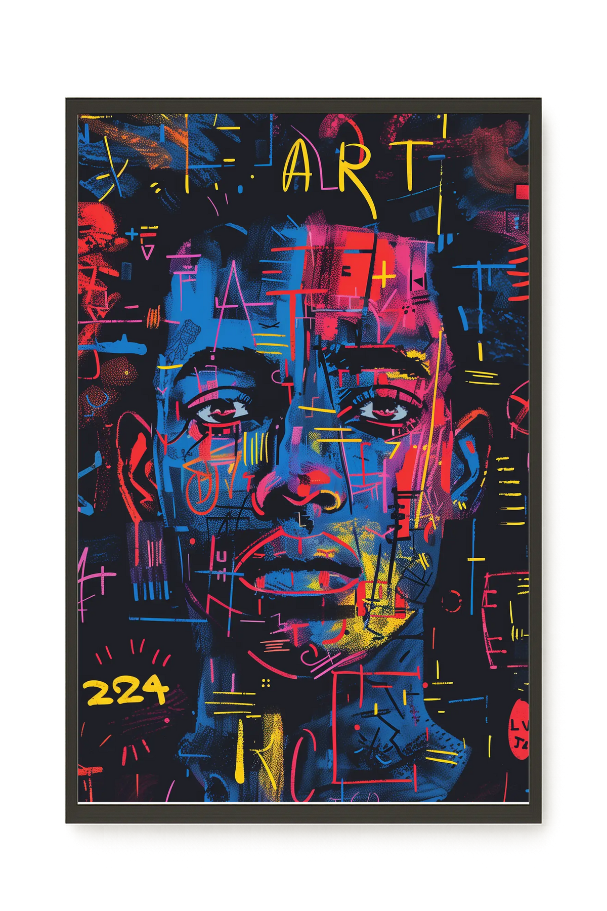 Contemporary Artistic Portrait Canvas Wall Art