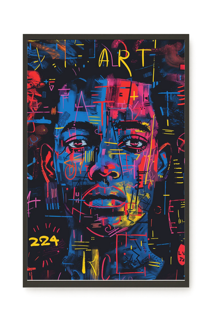 Contemporary Artistic Portrait Canvas Wall Art