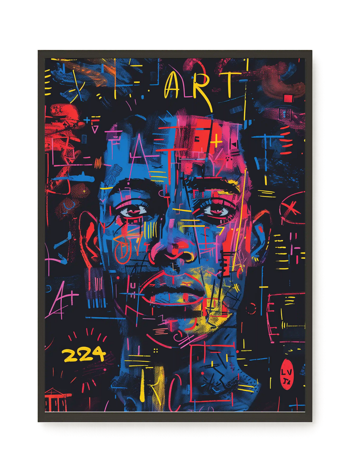 Contemporary Artistic Portrait Canvas Wall Art