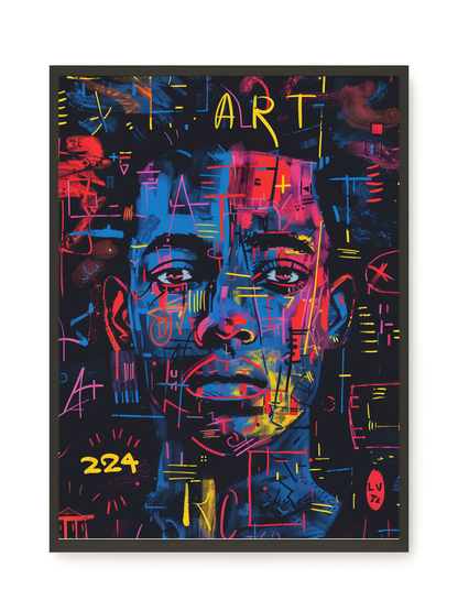Contemporary Artistic Portrait Canvas Wall Art