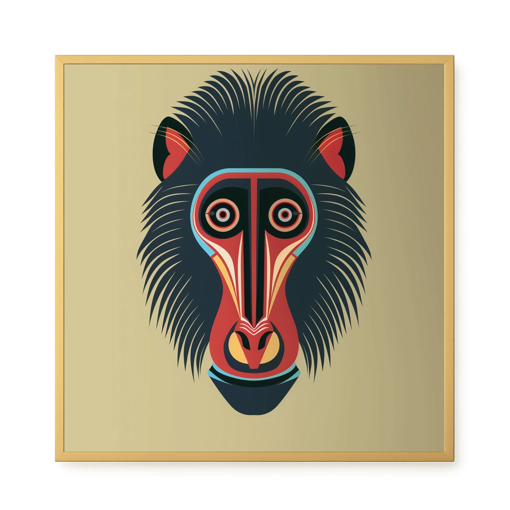 Tribal Artistic Mask Canvas Wall Art