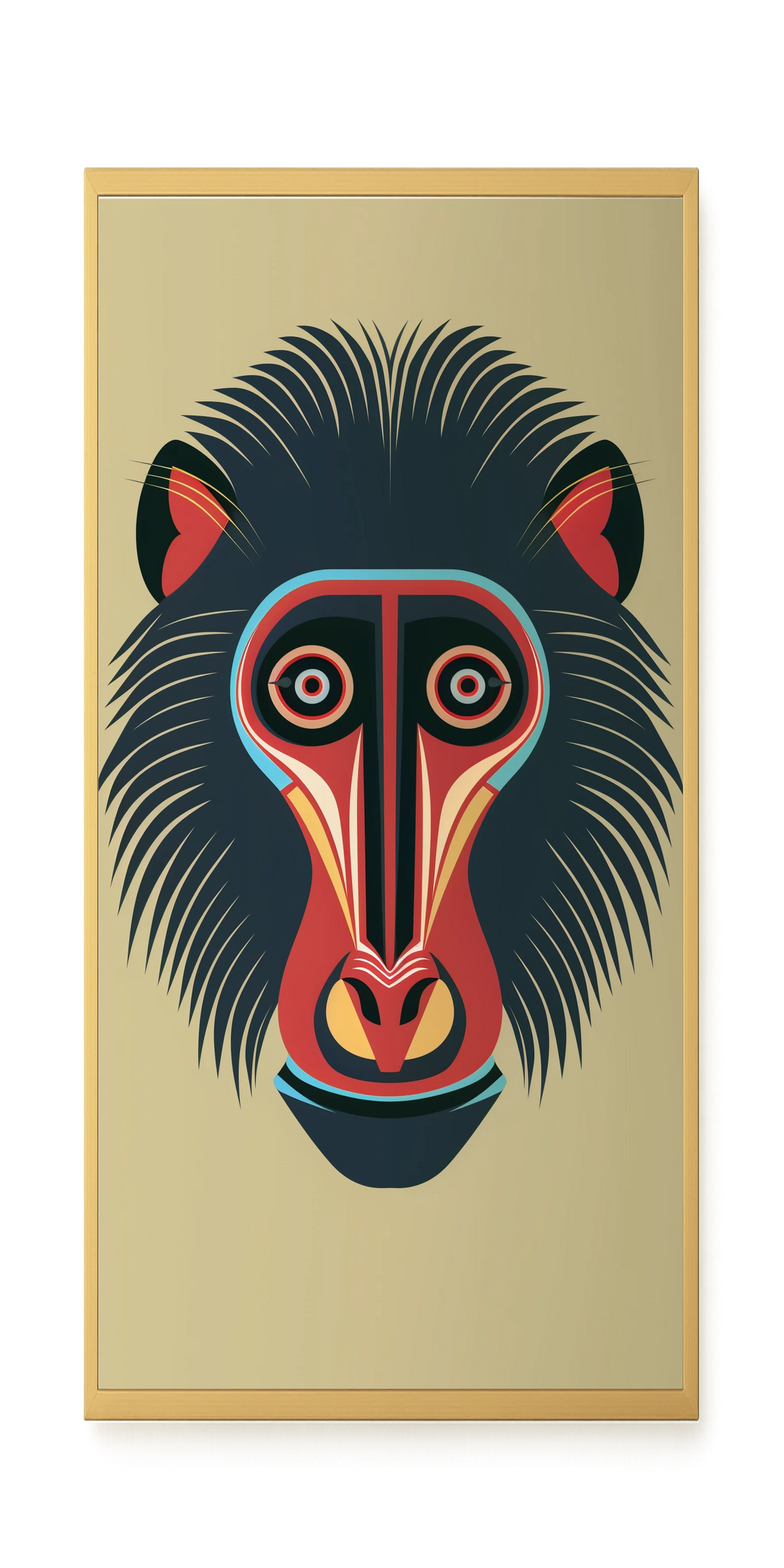 Tribal Artistic Mask Canvas Wall Art