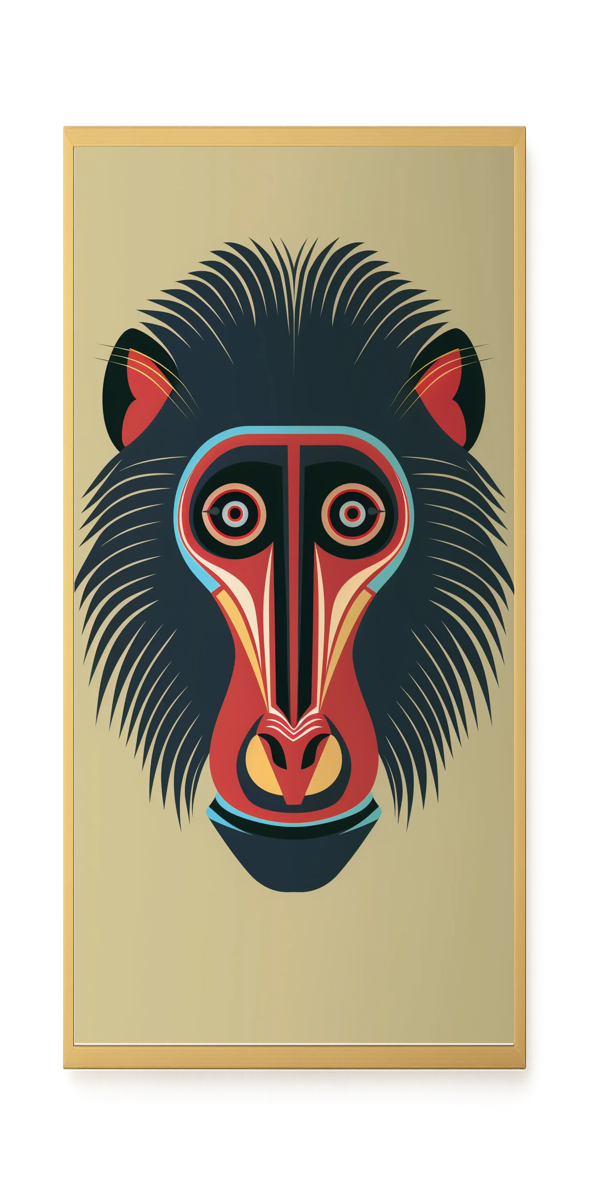 Tribal Artistic Mask Canvas Wall Art