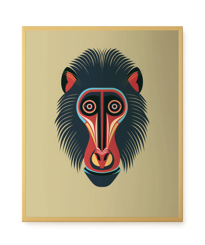 Tribal Artistic Mask Canvas Wall Art
