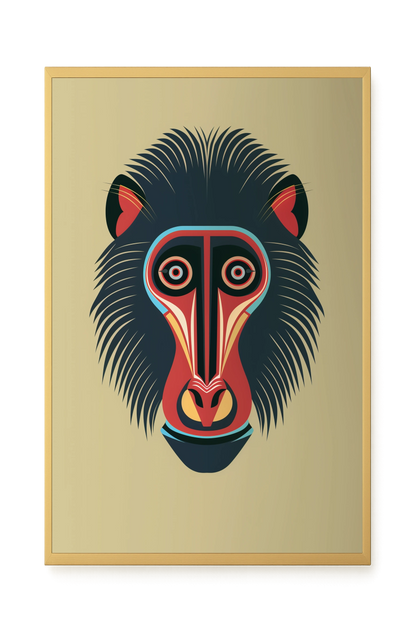 Tribal Artistic Mask Canvas Wall Art